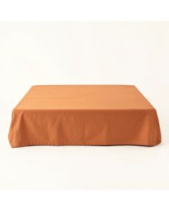 Dawn Bridge Flat Bed Sheet - Terracotta (synthetic illustration; no displayed measurements)