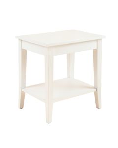 Rowan Arc Side Table - White (synthetic illustration; no displayed measurements)