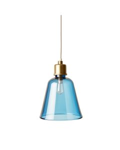 Fern Brook Pendant Light Suspended From One Plain Cable - Blue (synthetic illustration; no displayed measurements)