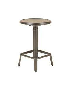 Galilea Metal Upholstered Extra Tall Adjustable Height Swivel Bar Stool