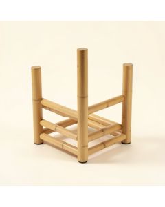 Cal-Mil Bamboo Display Risers & Stands (synthetic illustration; no displayed measurements)