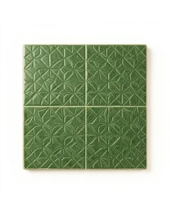 Stone Brook Uninstalled Square Decorative Tile - Green (synthetic illustration; no displayed measurements)