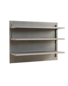 Birch Bridge Empty Wall-Mounted Tool Organizer Panel - Gray (synthetic illustration; no displayed measurements)