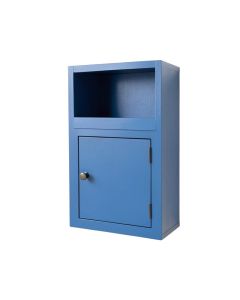 Heath Bend Wall-Mounted Entry Cabinet - Blue (synthetic illustration; no displayed measurements)
