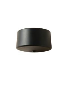 Flint Dale Wall Sconce Mounted On A Plain Wall - Black