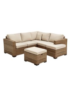 Winebarger Patio Sectional With Cushions (synthetic illustration; no displayed measurements)