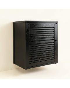 Hazel Bend Wall-Mounted Laundry Cabinet - Black (synthetic illustration; no displayed measurements)