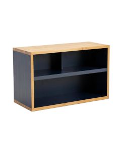 Clay Arc Low Bookcase - Navy