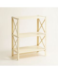 Reed Arc Empty Seed-Starting Shelving Unit Without Lights - Cream (synthetic illustration; no displayed measurements)