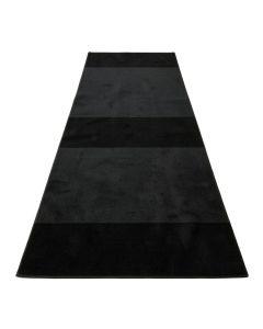 Maple Arc Narrow Runner Rug - Black