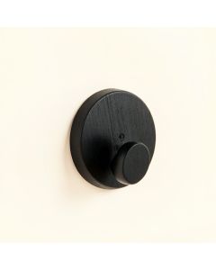 Moss Bluff Wall-Mounted Robe Hook - Black (synthetic illustration; no displayed measurements)