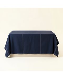 Aspen Dale Flat Bed Sheet - Navy (synthetic illustration; no displayed measurements)