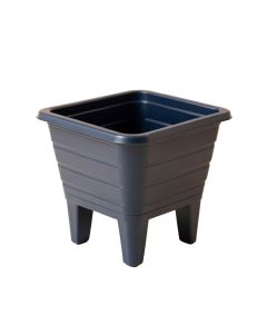 Fern Branch Empty Raised Planter - Navy (synthetic illustration; no displayed measurements)
