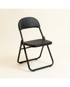 Heath Bend Folding Outdoor Chair - Black (synthetic illustration; no displayed measurements)