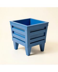 Clay Crest Empty Raised Planter - Blue (synthetic illustration; no displayed measurements)