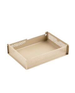 Brook Bluff Empty Under-Desk Cable Tray - Beige (synthetic illustration; no displayed measurements)