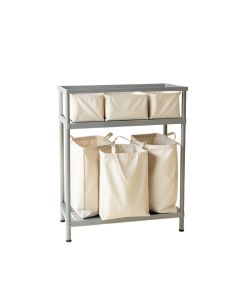 Hill Branch Laundry Sorting Station With Plain Removable Bags - Gray (synthetic illustration; no displayed measurements)
