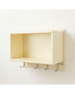 River Canyon Wall-Mounted Entryway Organizer Shelf - Cream (synthetic illustration; no displayed measurements)
