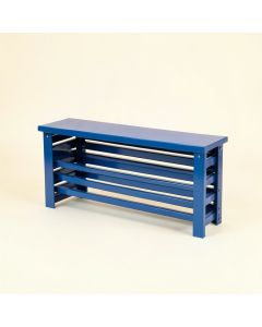 Hazel Branch Narrow Outdoor Storage Bench - Blue (synthetic illustration; no displayed measurements)