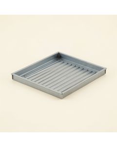 Harbor Crest Empty Under-Desk Cable Tray - Gray (synthetic illustration; no displayed measurements)