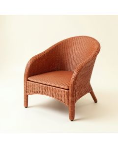 River Branch Outdoor Lounge Chair - Terracotta (synthetic illustration; no displayed measurements)