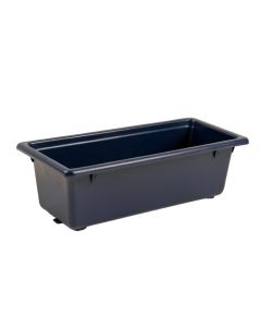 Oak Canyon Empty Railing Planter With Integral Brackets - Navy (synthetic illustration; no displayed measurements)