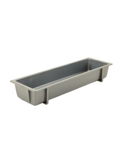 Harbor Branch Empty Railing Planter With Integral Brackets - Gray