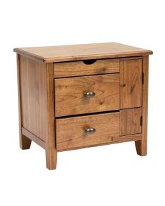 Chinn 3 - Drawer Solid Wood Nightstand (synthetic illustration; no displayed measurements)
