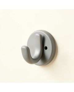 Pine Branch Wall-Mounted Robe Hook - Gray (synthetic illustration; no displayed measurements)