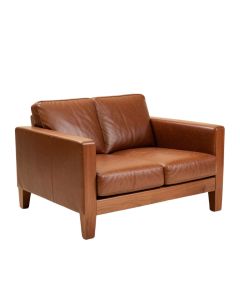 Hailee 84 '' Genuine Leather Square Arm Sofa