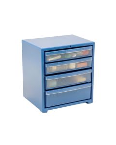 Clay Crossing Small-Parts Storage Drawer Cabinet - Blue (synthetic illustration; no displayed measurements)