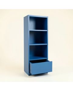 Maple Bridge Narrow Cubby Tower - Blue (synthetic illustration; no displayed measurements)