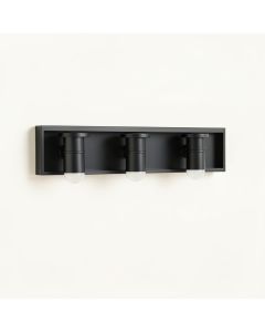 Hailey 3-Light Dimmable Matte Black Vanity Light (synthetic illustration; no displayed measurements)