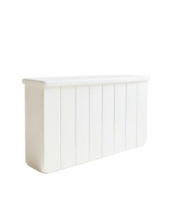 Laurel Bluff Narrow Outdoor Storage Bench - White