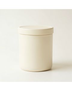 Oak Branch Storage Canister With Lid - Ivory (synthetic illustration; no displayed measurements)