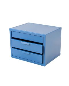 Dune Bend Small-Parts Storage Drawer Cabinet - Blue