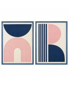 Modern Mid Century By Pop Monica - 2 Piece Graphic Art Print Set