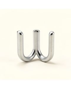 C Aluminum Shower Curtain Hooks (synthetic illustration; no displayed measurements)