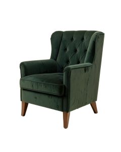 28 '' Wide Tufted Velvet Wingback Chair (synthetic illustration; no displayed measurements)