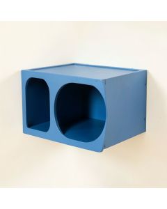 Stone Brook Wall-Mounted Cat Perch - Blue (synthetic illustration; no displayed measurements)