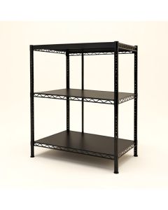 36 '' H X 36 '' W X 14 '' D Supreme Wide 3 Shelf Shelving Unit Starter (synthetic illustration; no displayed measurements)