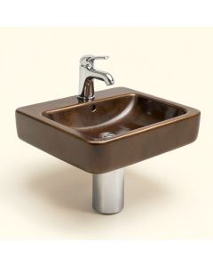 Vitreous China Rectangular Vessel Bathroom Sink With Faucet And Overflow (synthetic illustration; no displayed measurements)
