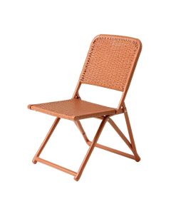 Moss Crest Folding Outdoor Chair - Terracotta