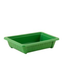 Elm Branch Empty Railing Planter With Integral Brackets - Green (synthetic illustration; no displayed measurements)
