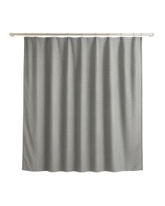 Rowan Arc Shower Curtain Hanging Flat From A Plain Rod - Gray (synthetic illustration; no displayed measurements)