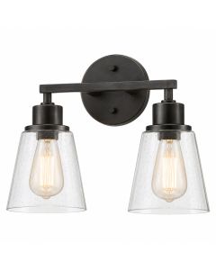 Jeterson 2-Light Dimmable Iron Vanity Light