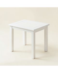 Hazel Branch Compact Balcony Table - White (synthetic illustration; no displayed measurements)