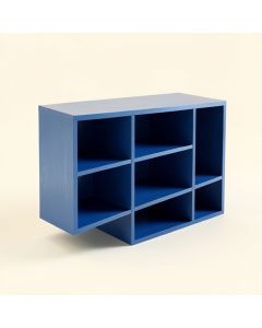 Cliff Bend Desktop Shelving Unit - Blue (synthetic illustration; no displayed measurements)