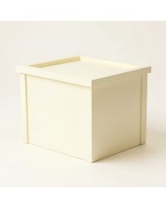 Hazel Canyon Closed Outdoor Storage Box - Cream (synthetic illustration; no displayed measurements)
