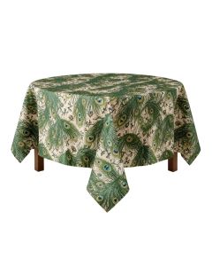 Lawhon Cotton Sanganer Peacock Tablecloth